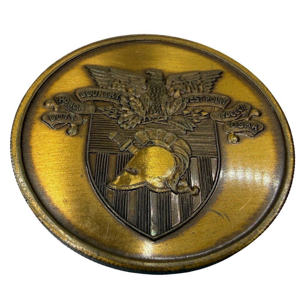 West Point USMA Company I-2 Moose Challenge Bronze Coin Medal Honor Country Duty